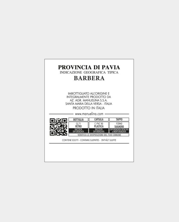 Barbera - Retro Etichetta