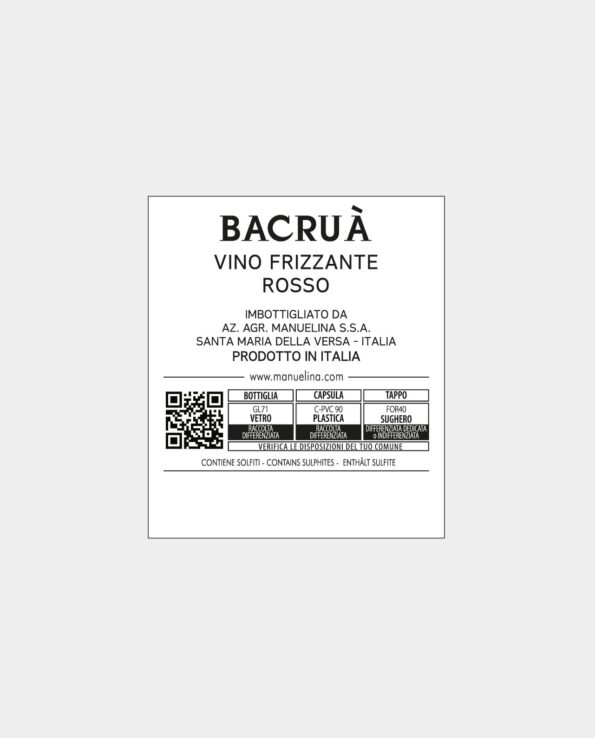 Bacrua - Retro Etichetta