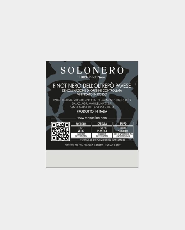 Solonero - Retro Etichetta